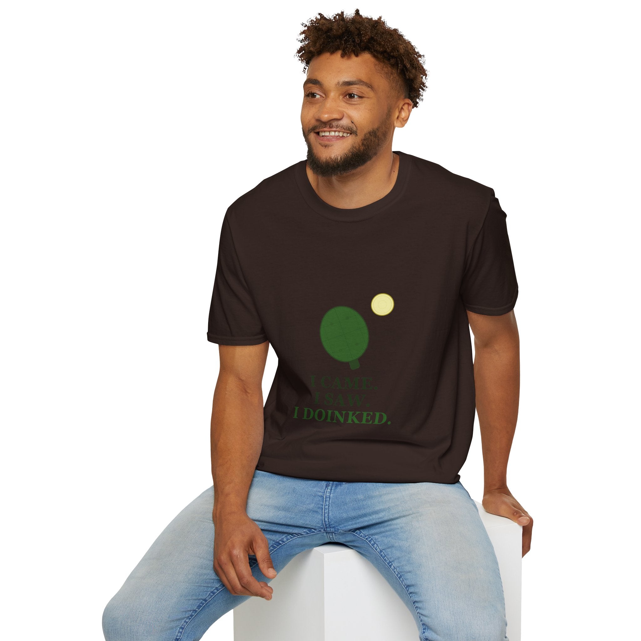 Pickle Ball Tee T-Shirt — "I Came. I Saw. I Doinked." Funny Picke Ball Shirt for Players