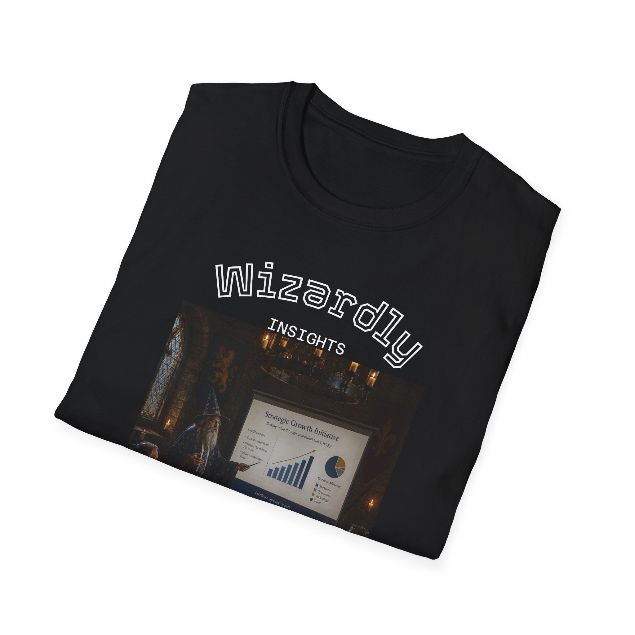 Wizardly Insights Tee — Business Pitch Graphic T-Shirt