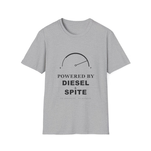 Diesel & Spite T-Shirt — "Powered by Diesel & Spite" Vintage Gauge Tee