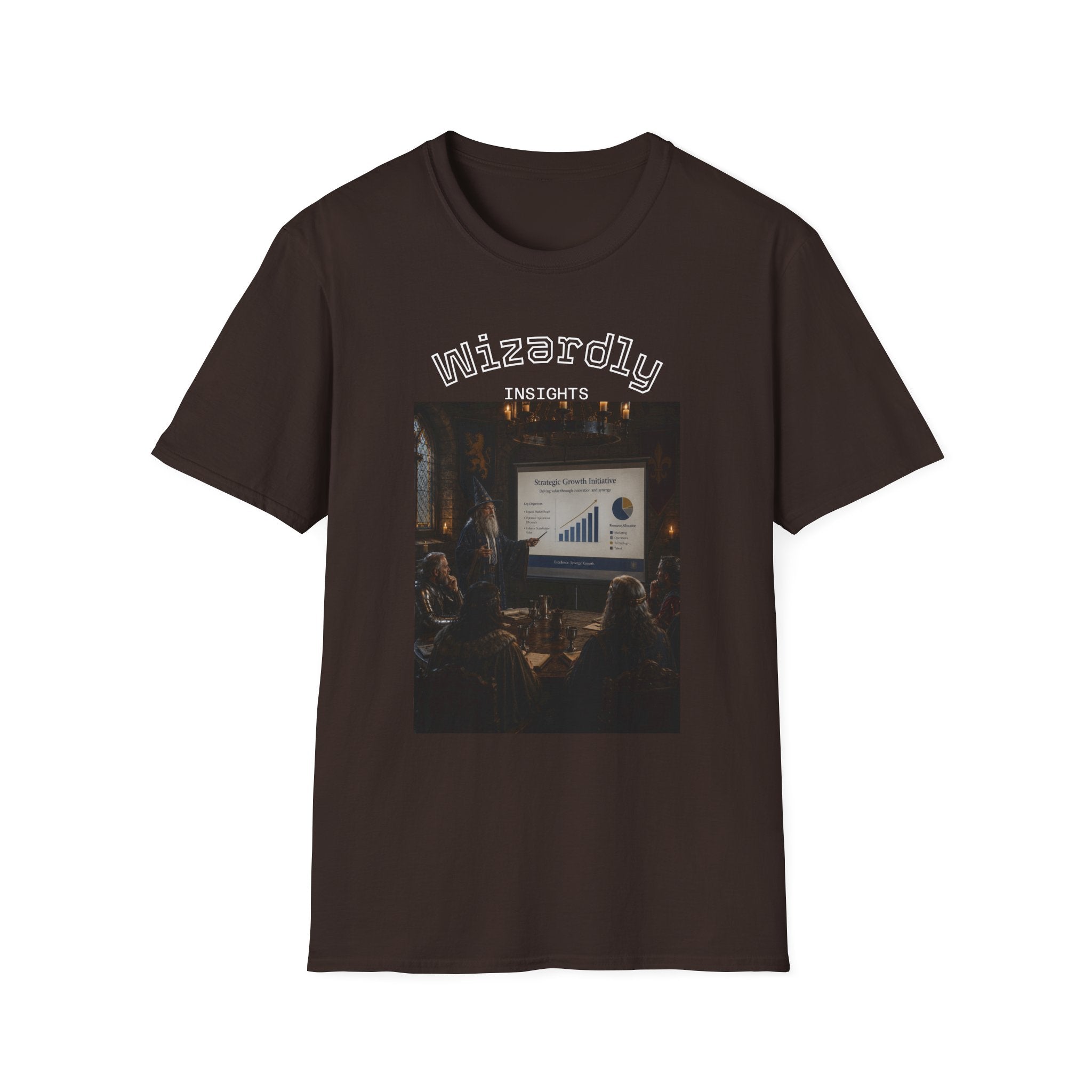 Wizardly Insights Tee — Business Pitch Graphic T-Shirt
