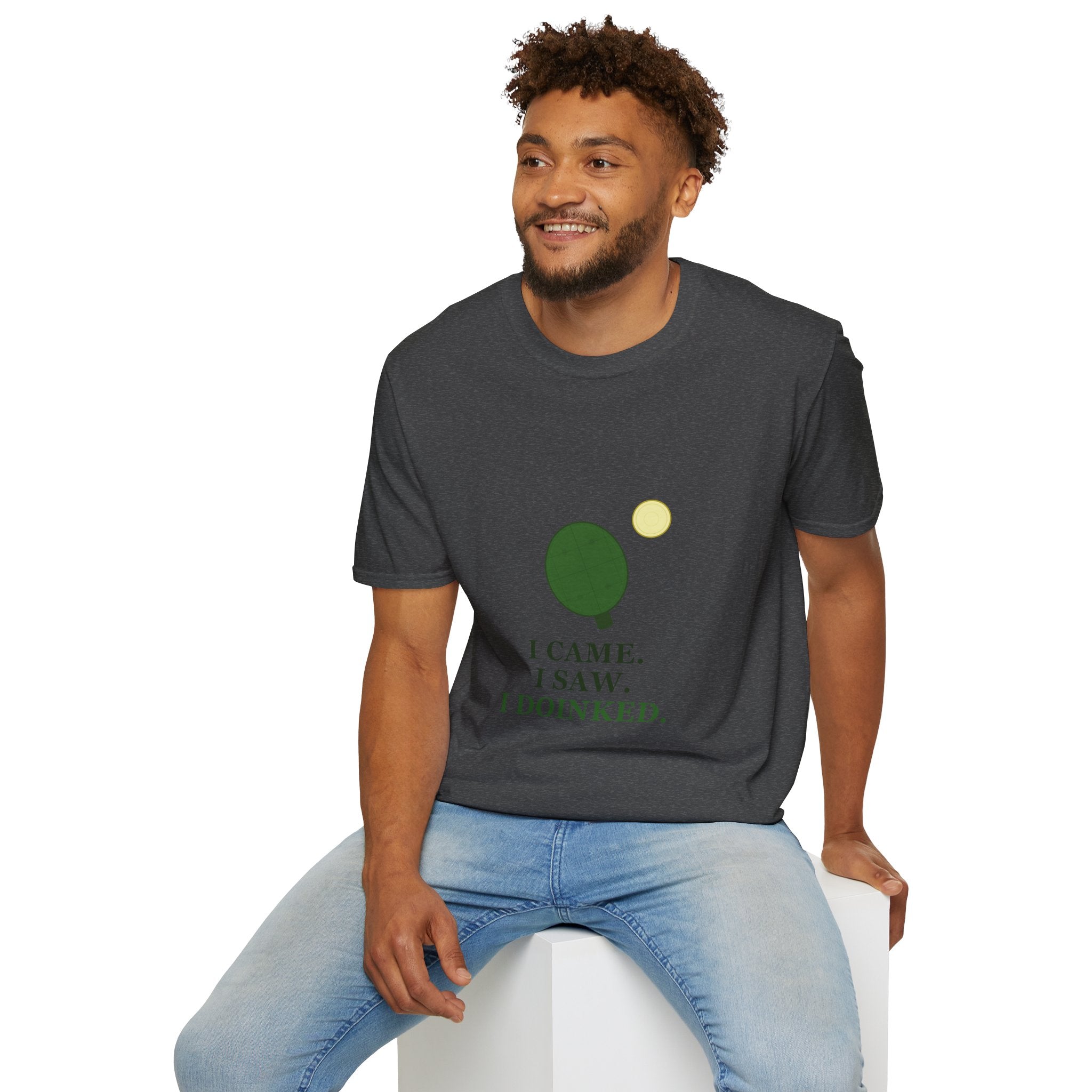 Pickle Ball Tee T-Shirt — "I Came. I Saw. I Doinked." Funny Picke Ball Shirt for Players