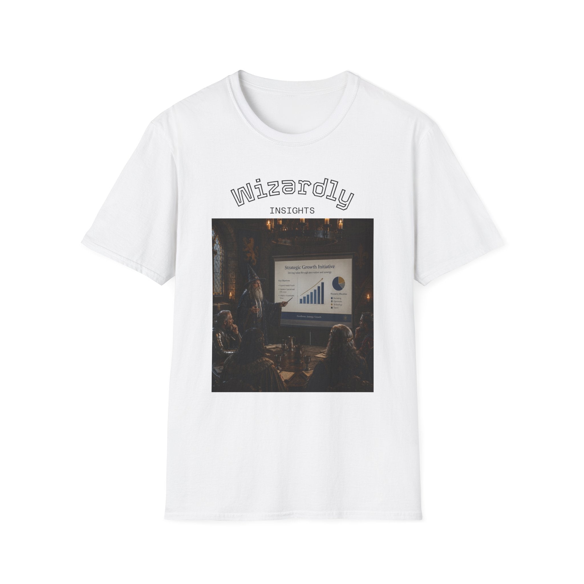 Wizardly Insights Tee — Business Pitch Graphic T-Shirt
