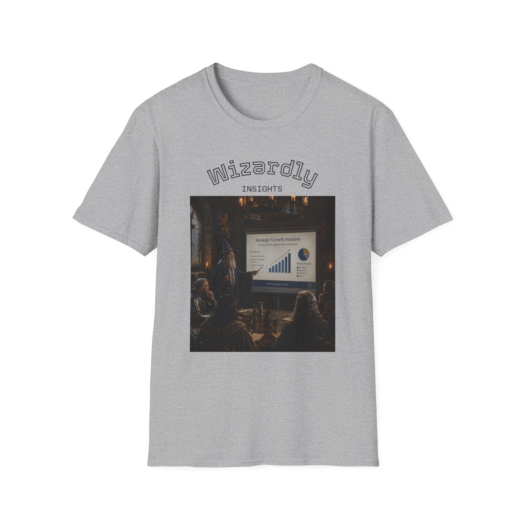 Wizardly Insights Tee — Business Pitch Graphic T-Shirt
