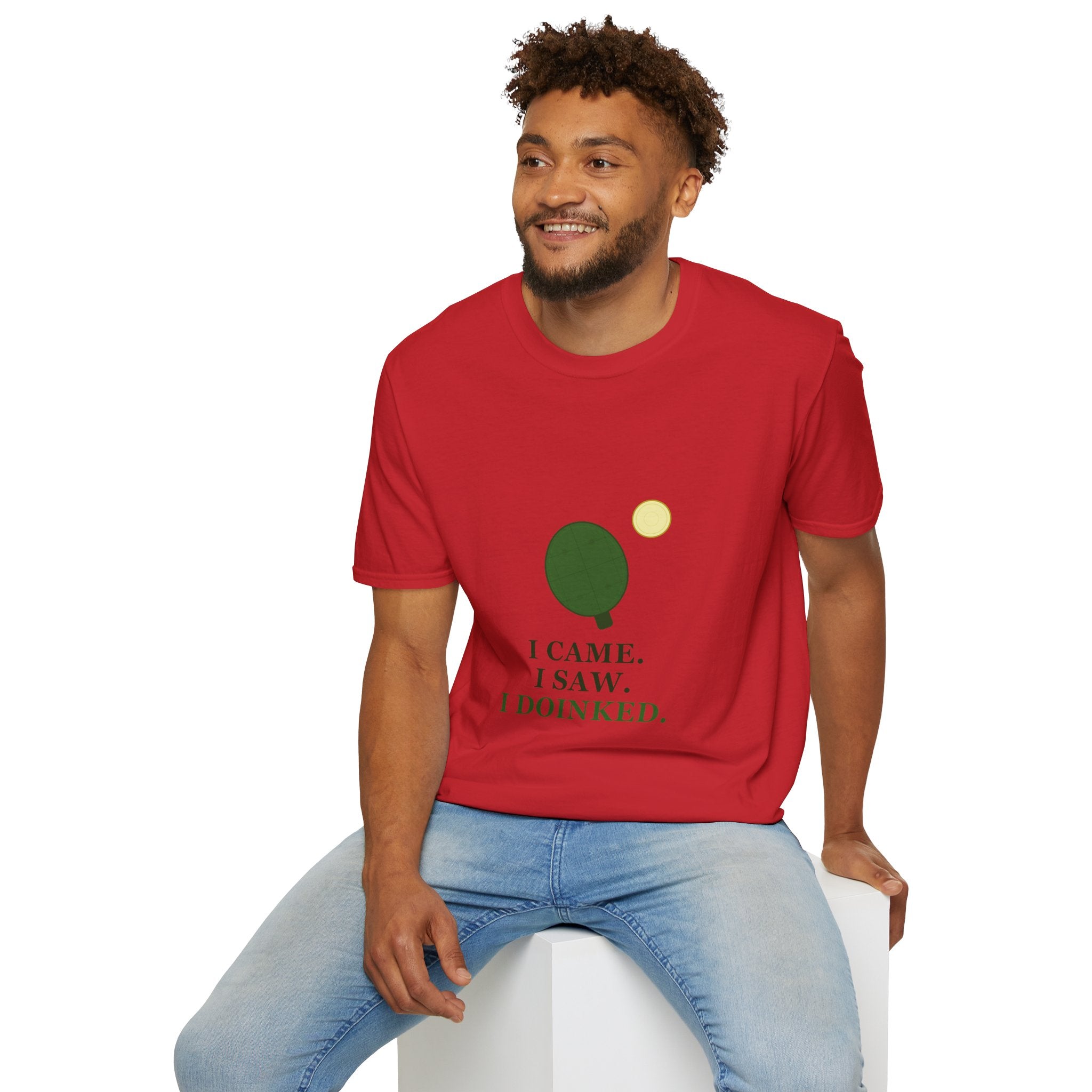 Pickle Ball Tee T-Shirt — "I Came. I Saw. I Doinked." Funny Picke Ball Shirt for Players