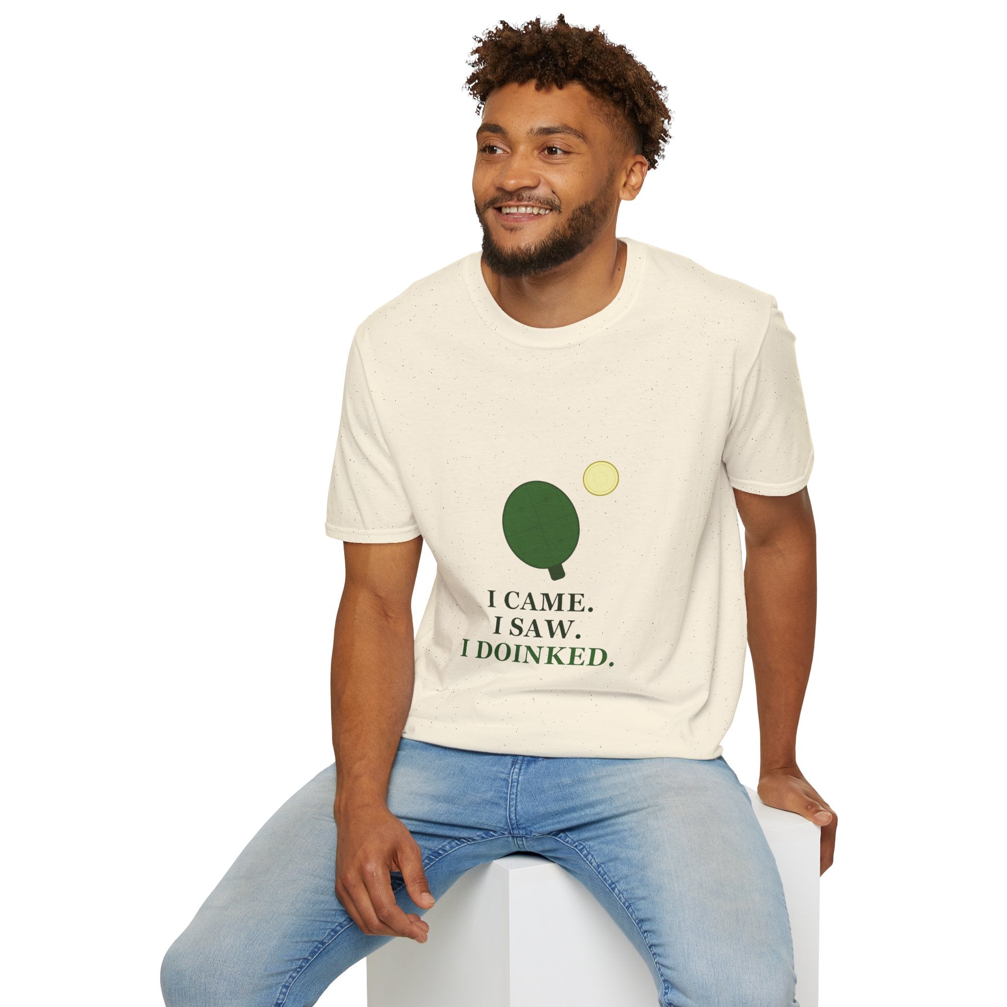 Pickle Ball Tee T-Shirt — "I Came. I Saw. I Doinked." Funny Picke Ball Shirt for Players