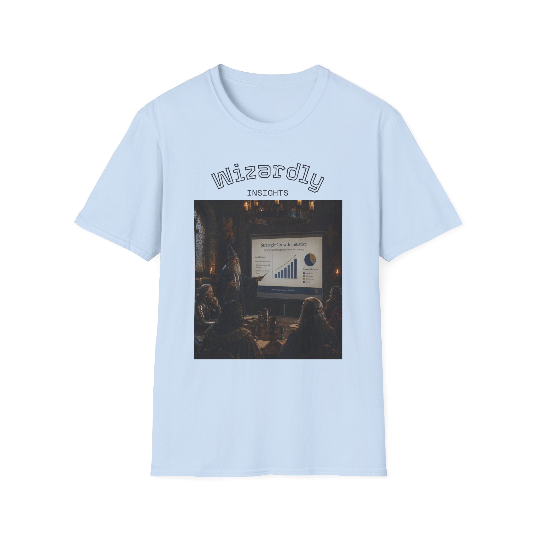 Wizardly Insights Tee — Business Pitch Graphic T-Shirt