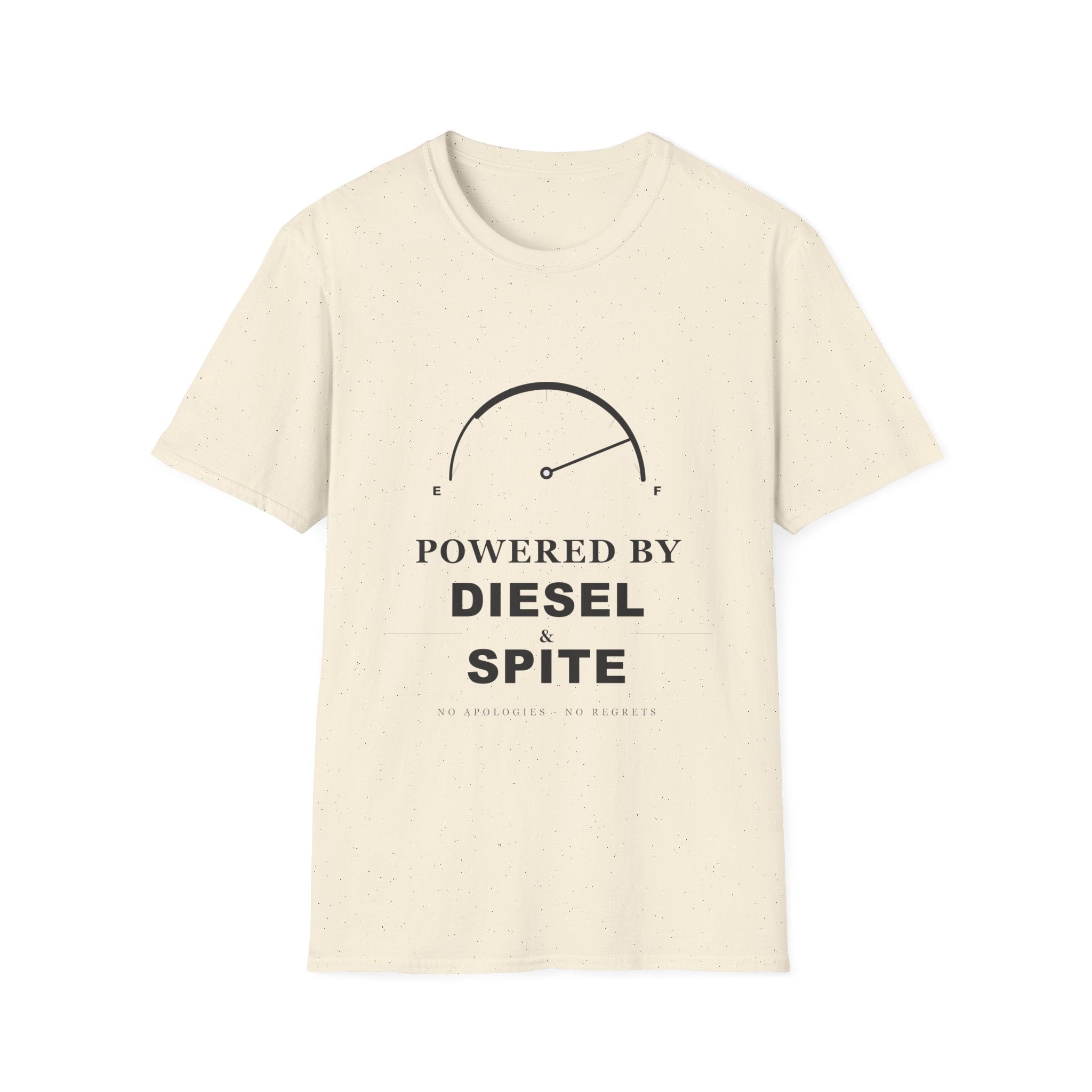 Diesel & Spite T-Shirt — "Powered by Diesel & Spite" Vintage Gauge Tee