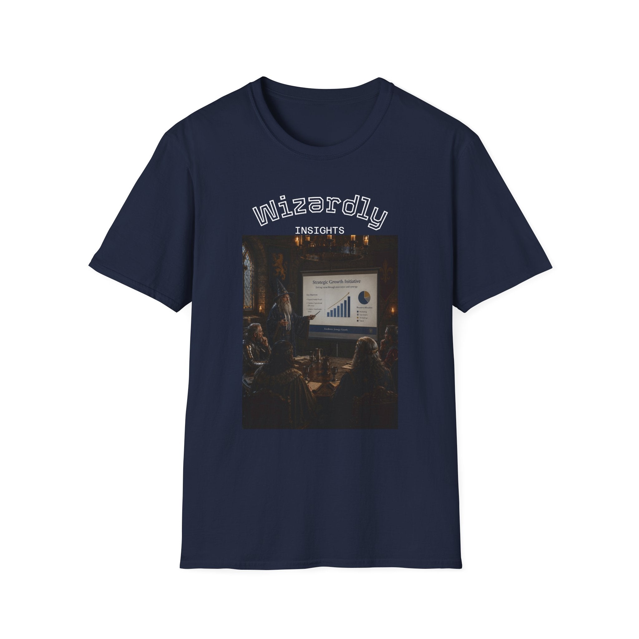 Wizardly Insights Tee — Business Pitch Graphic T-Shirt