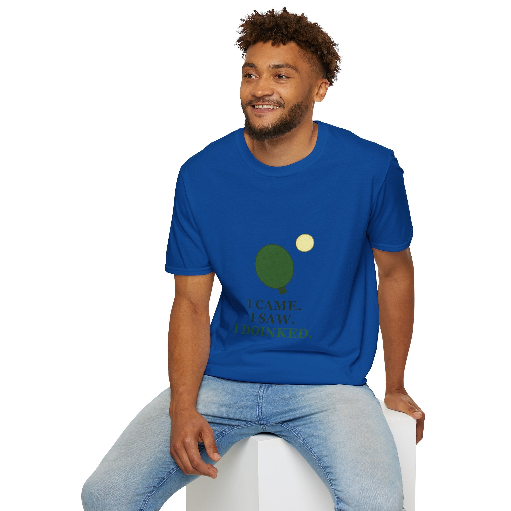 Pickle Ball Tee T-Shirt — "I Came. I Saw. I Doinked." Funny Picke Ball Shirt for Players